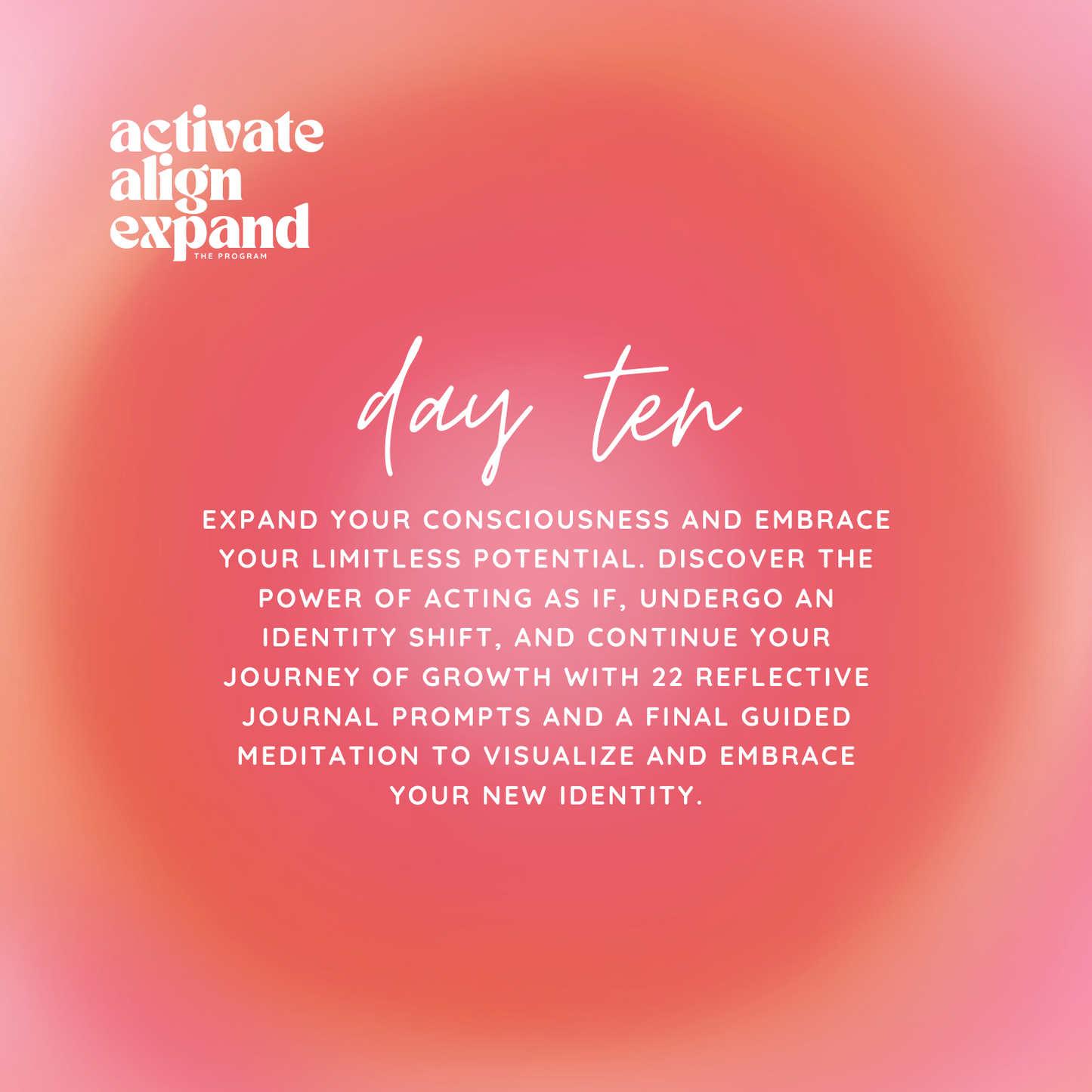 Activate Align Expand 10 Day Manifestation & Alignment Program