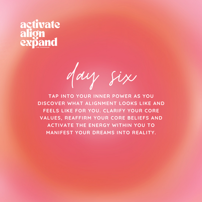Activate Align Expand 10 Day Manifestation & Alignment Program